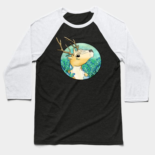 Deer Baseball T-Shirt by Make_them_rawr